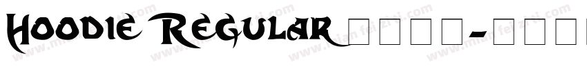 Hoodie Regular 字体下载字体转换